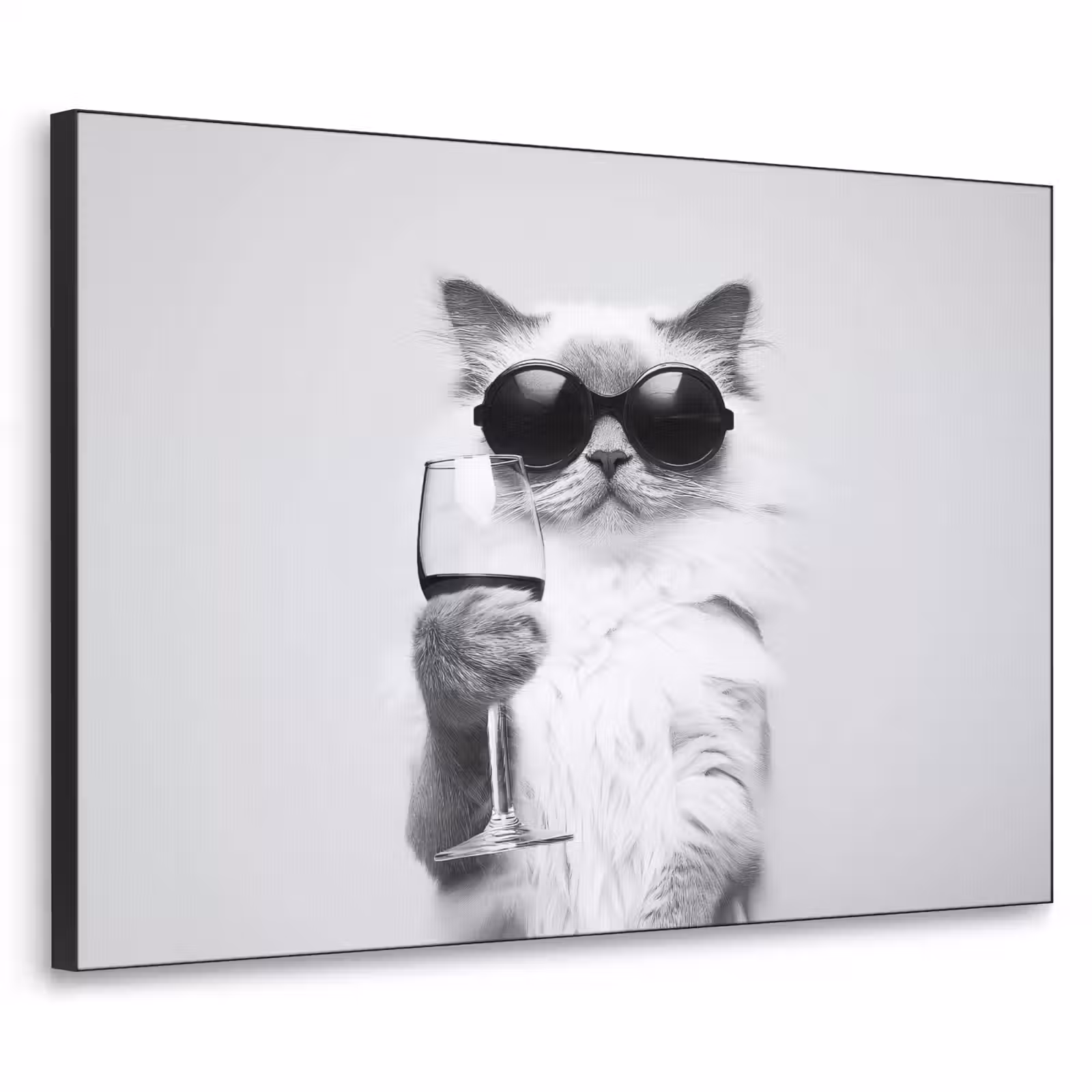 Art Frame - Kat - Zonnebril - Wijnglas - Langharig — 1