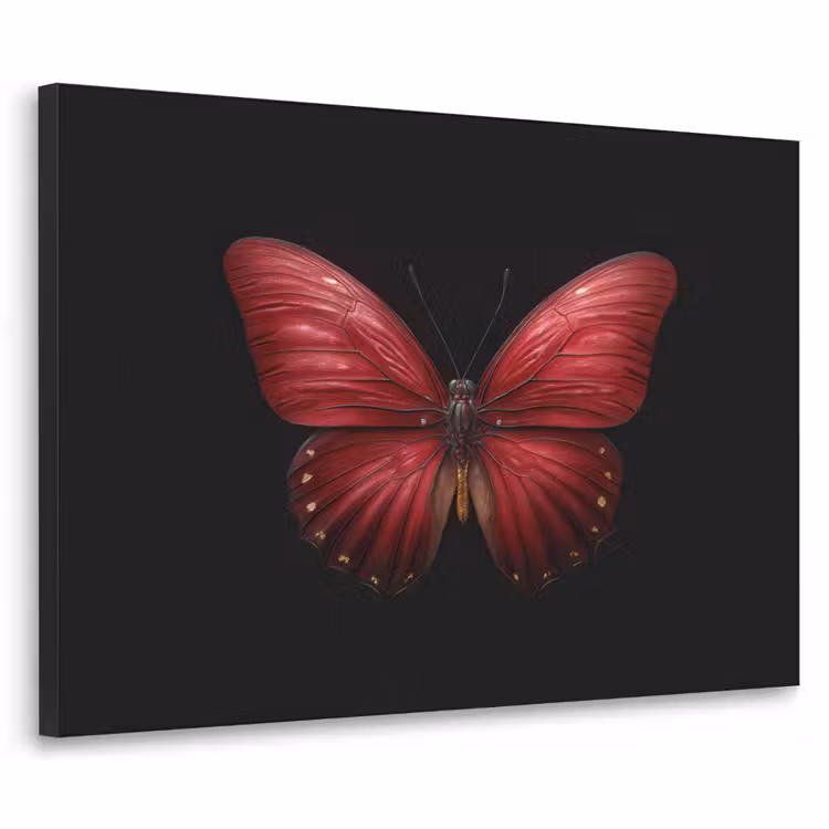Art Frame - Vlinder - Rood - Minimalistisch — 1