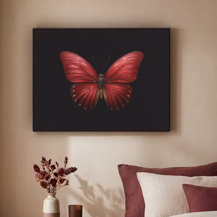 Art Frame - Vlinder - Rood - Minimalistisch — 3