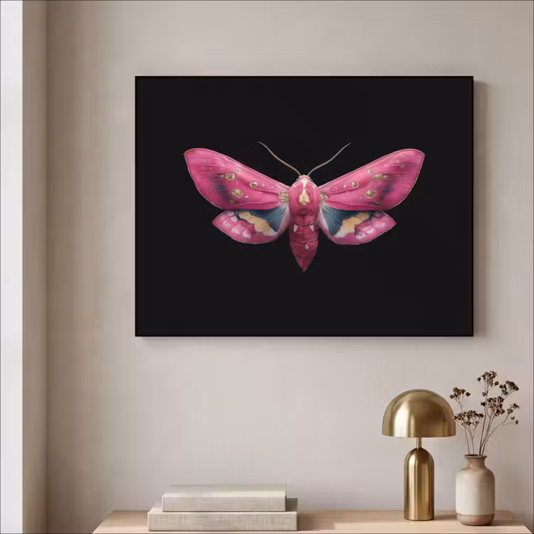 Art Frame - Vlinder - Roze - Nachtvlinder — 5