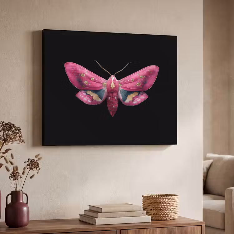 Art Frame - Vlinder - Roze - Nachtvlinder — 7