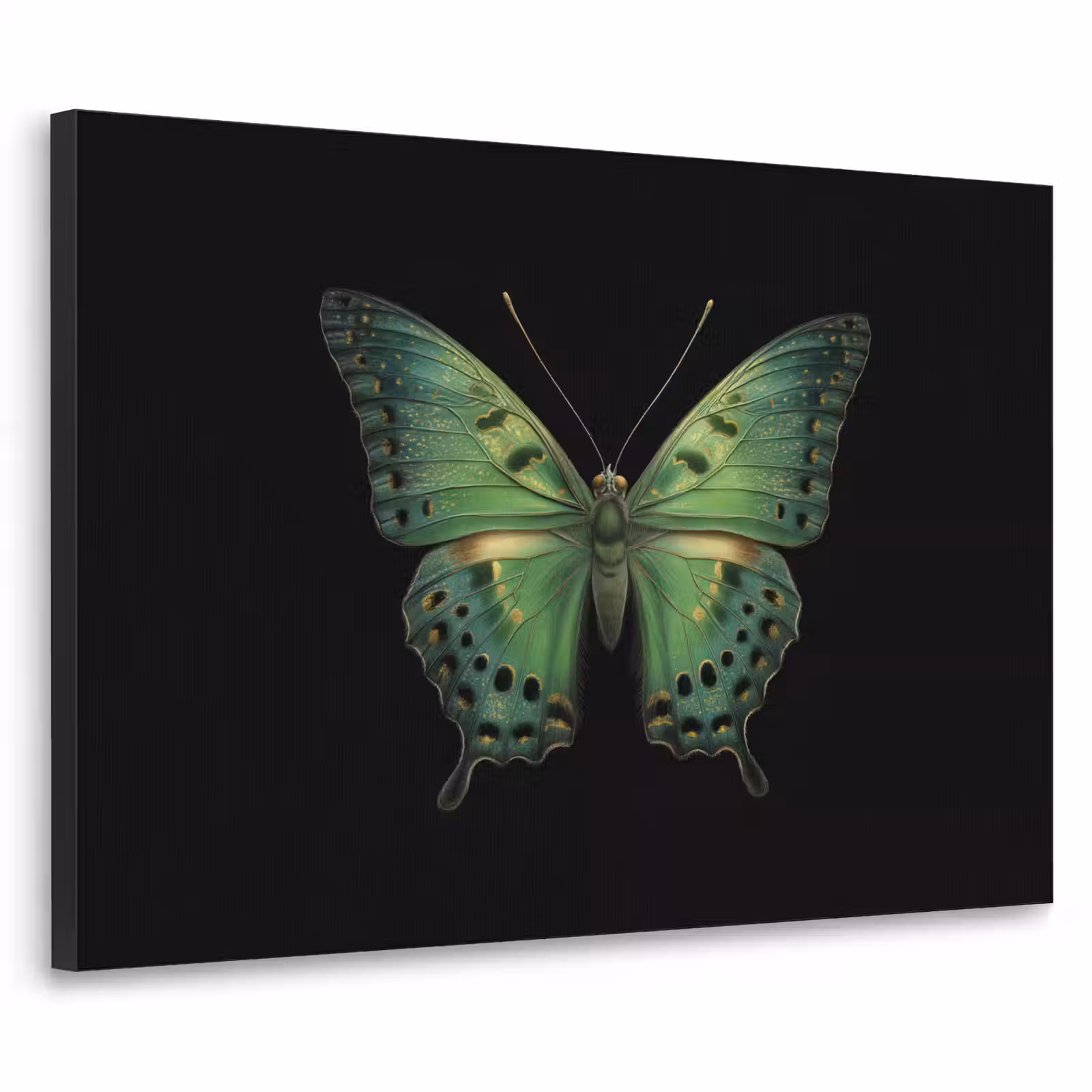 Art Frame - Vlinder - Groen - Diepte — 1