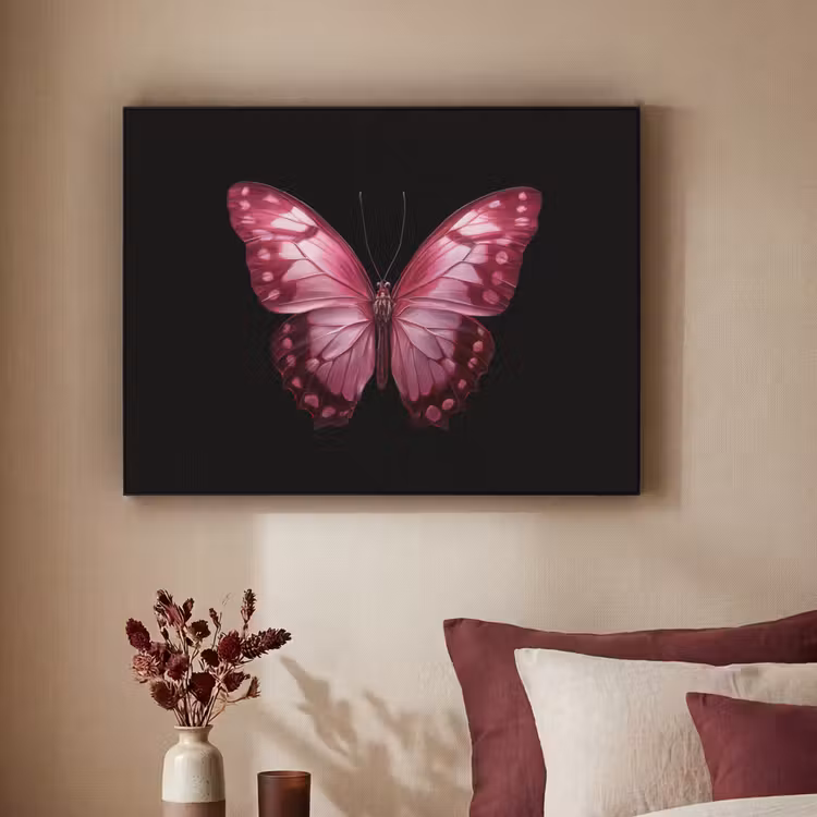 Art Frame - Vlinder - Fuchsia - Grafisch — 3