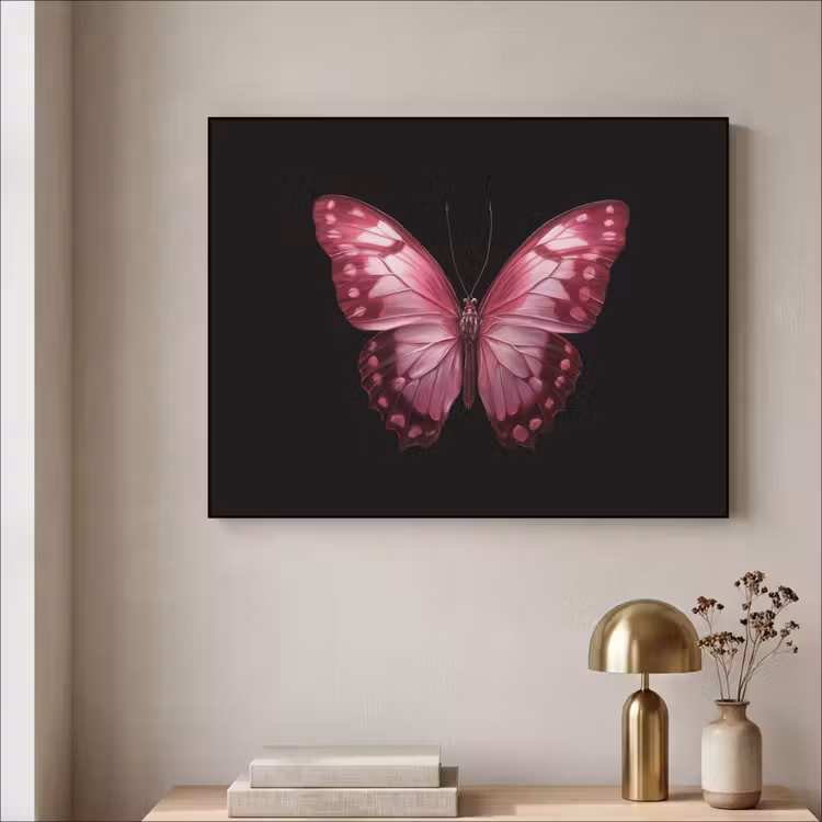 Art Frame - Vlinder - Fuchsia - Grafisch — 5