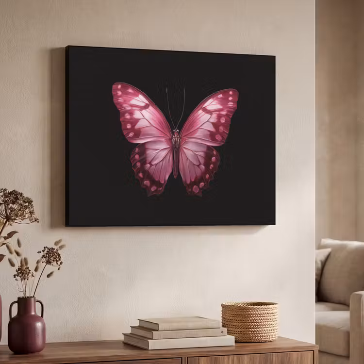 Art Frame - Vlinder - Fuchsia - Grafisch — 7