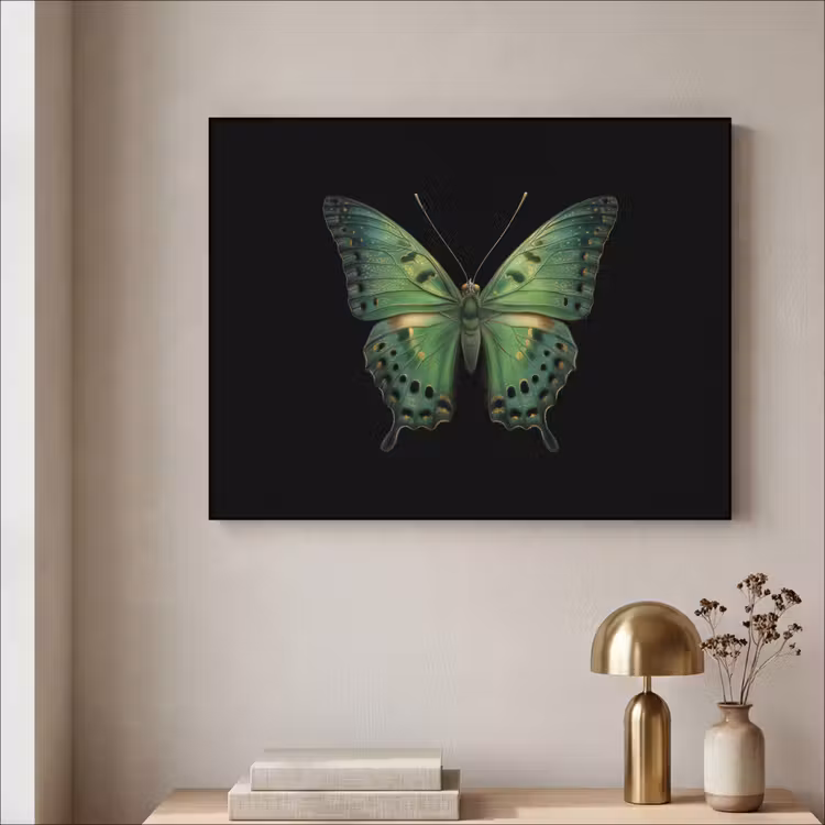 Art Frame - Vlinder - Groen - Diepte — 5