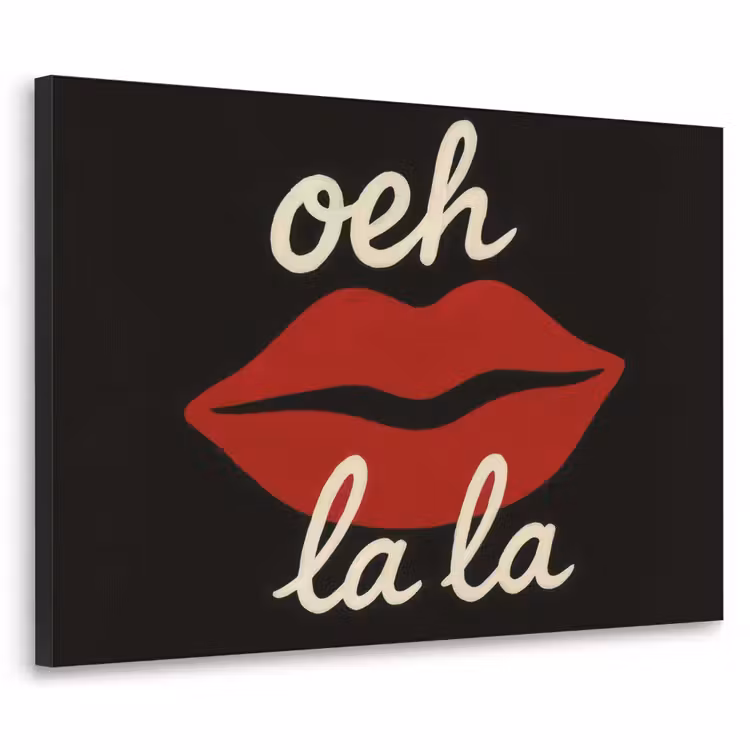 Art Frame - Lip - Rood - Quote — 1