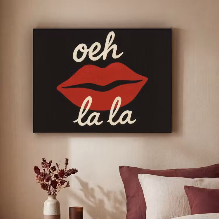 Art Frame - Lip - Rood - Quote — 3