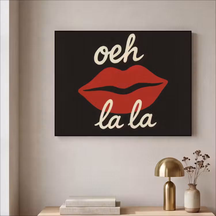 Art Frame - Lip - Rood - Quote — 5