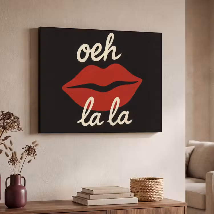 Art Frame - Lip - Rood - Quote — 7