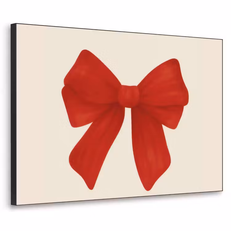 Art Frame - Strik - Symmetrisch - Rood - Lint — 1