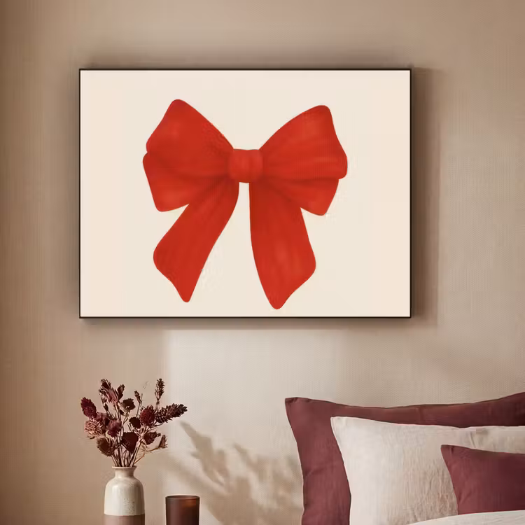 Art Frame - Strik - Symmetrisch - Rood - Lint — 3