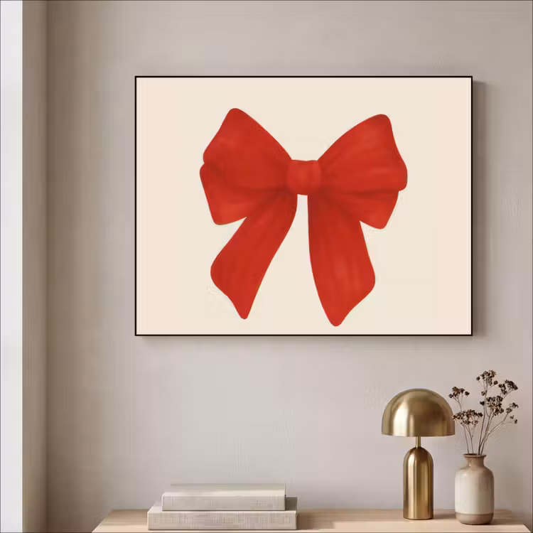 Art Frame - Strik - Symmetrisch - Rood - Lint — 5