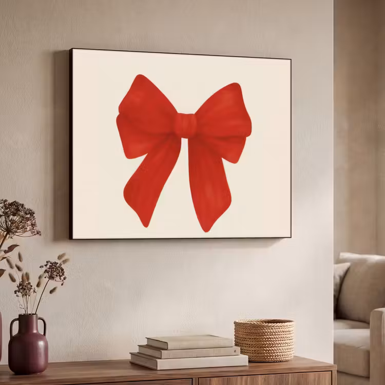 Art Frame - Strik - Symmetrisch - Rood - Lint — 7