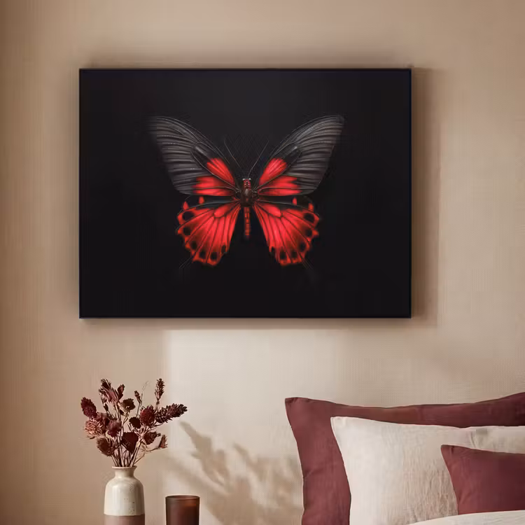 Art Frame - Vlinder - Rood - Contrast — 3