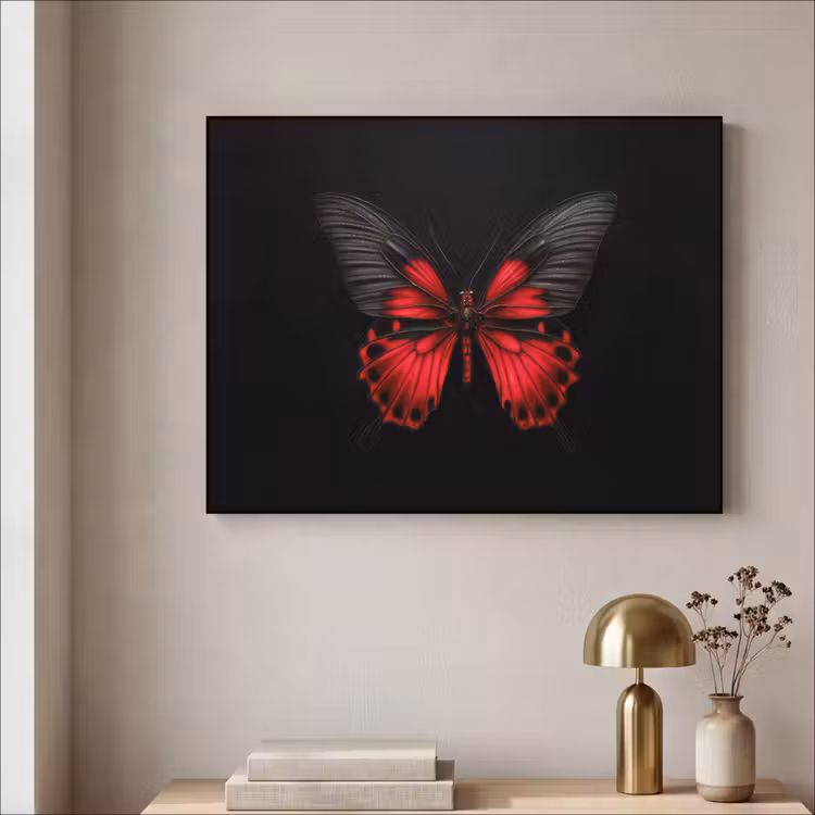Art Frame - Vlinder - Rood - Contrast — 5