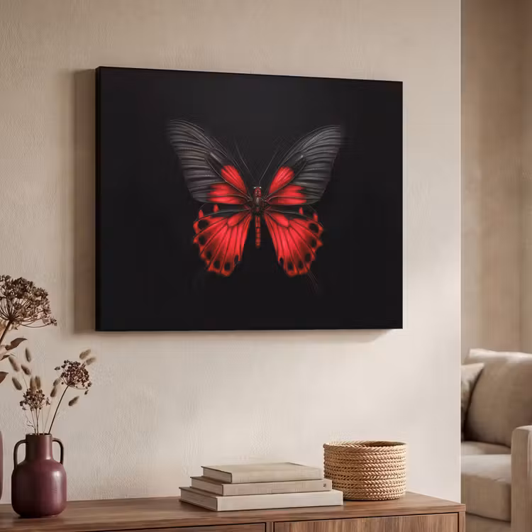 Art Frame - Vlinder - Rood - Contrast — 7
