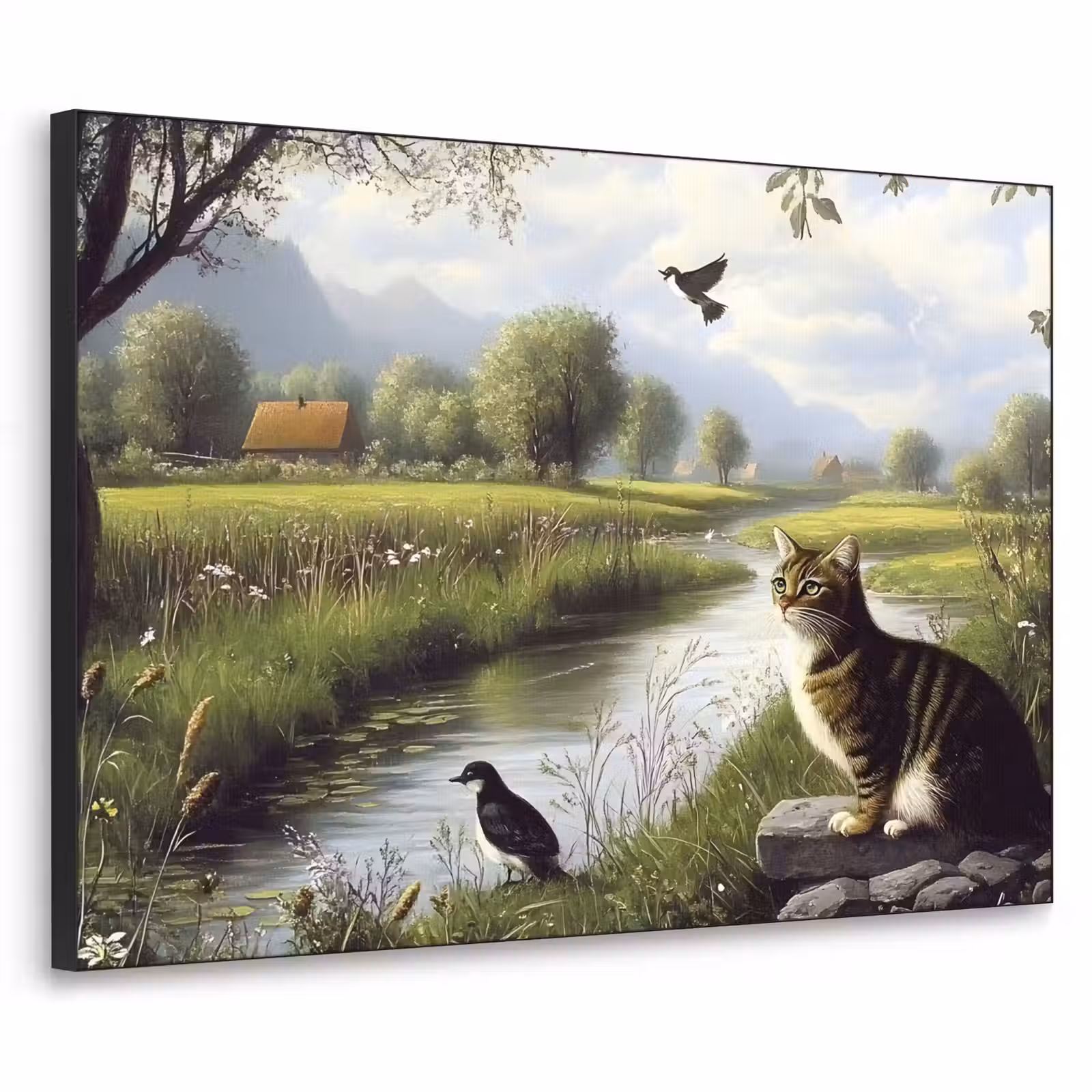 Art Frame - Kat - Beekje - Weide — 1