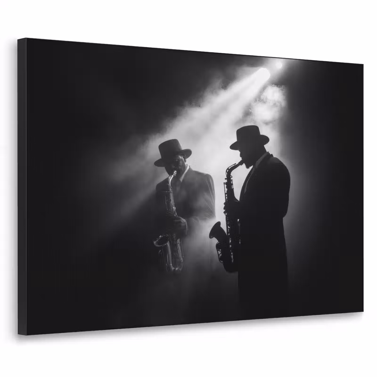 Art Frame - Saxofonisten - Hoeden - Rook - Licht — 1