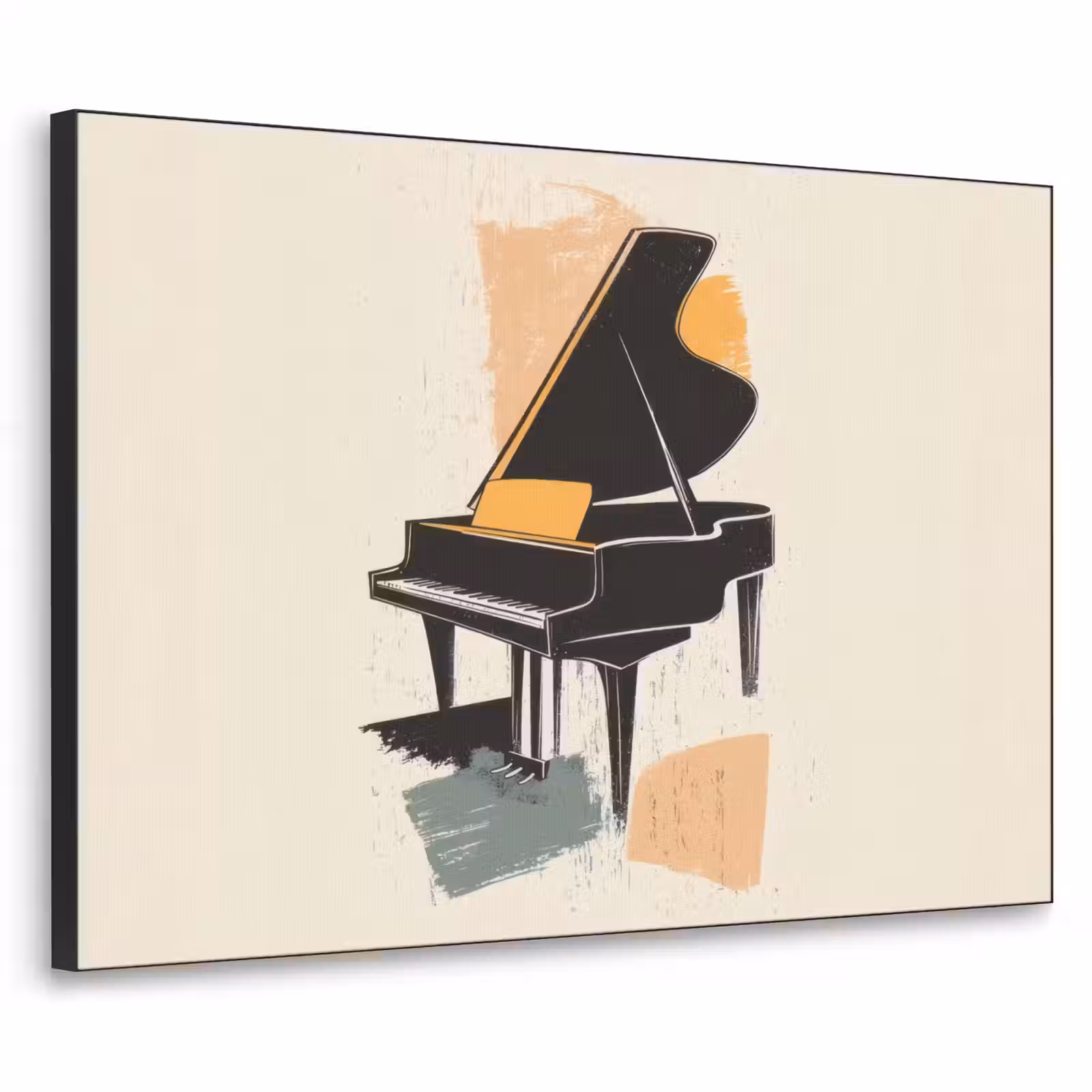 Art Frame - Vleugel - Zwart - Abstract - Illustratie — 1