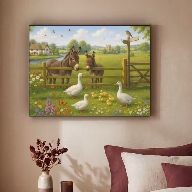 Art Frame - Ezels - Ganzen - Kleurrijk — 3