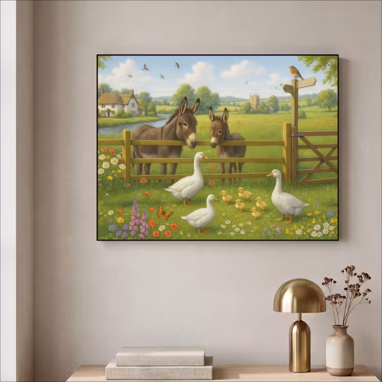 Art Frame - Ezels - Ganzen - Kleurrijk — 5