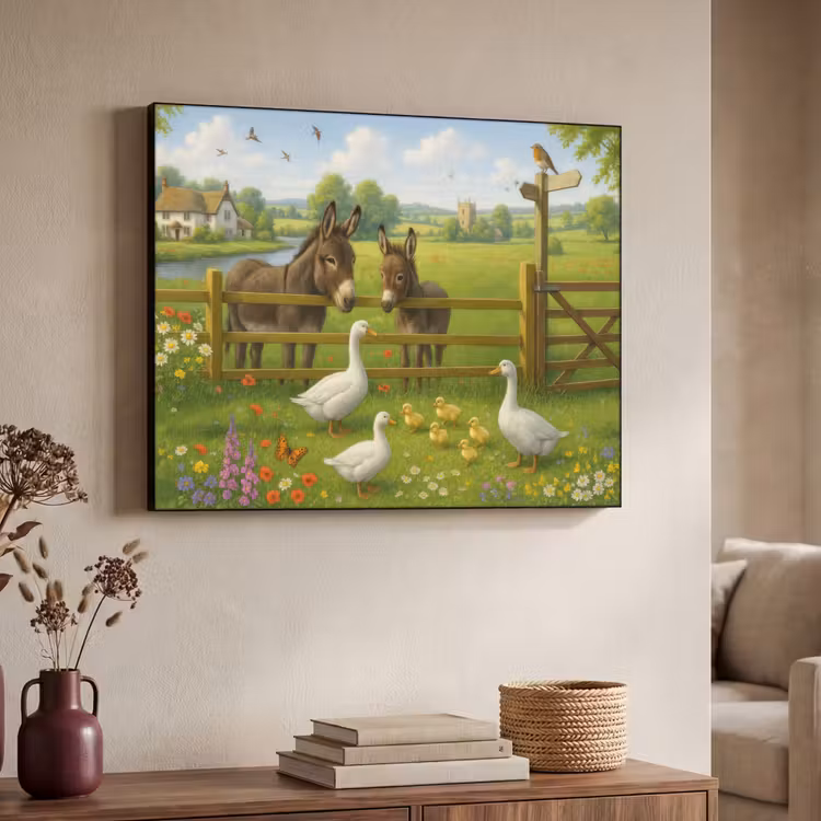 Art Frame - Ezels - Ganzen - Kleurrijk — 7