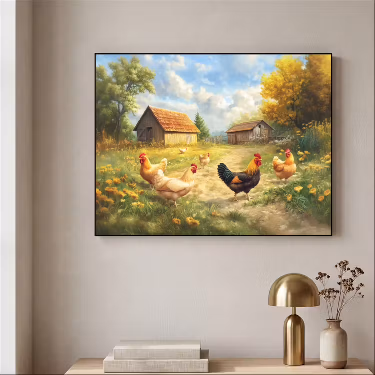 Art Frame - Kippen - Landelijke rust - Natuur — 5