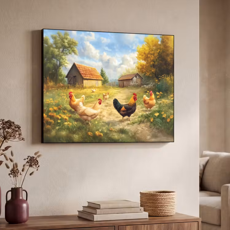 Art Frame - Kippen - Landelijke rust - Natuur — 7