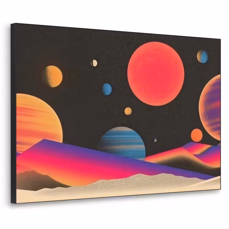 Art Frame - Hemel - Planeten - Felgekleurd — 1
