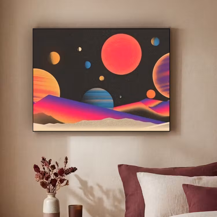 Art Frame - Hemel - Planeten - Felgekleurd — 3