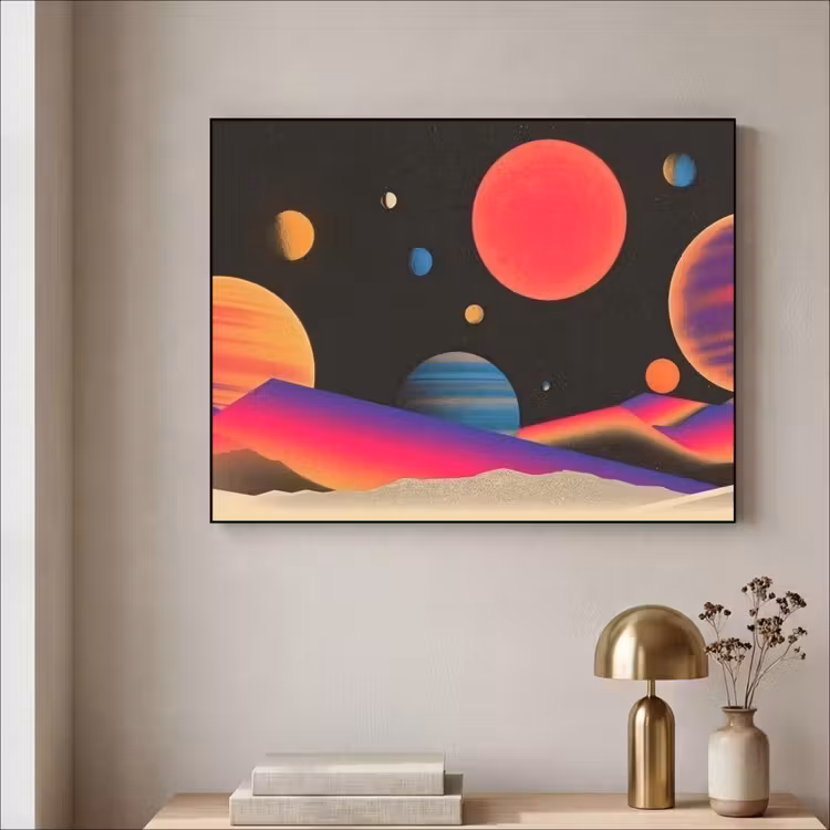 Art Frame - Hemel - Planeten - Felgekleurd — 5