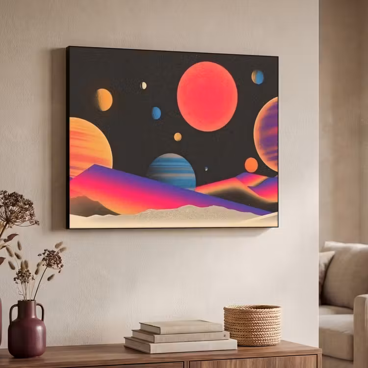 Art Frame - Hemel - Planeten - Felgekleurd — 7