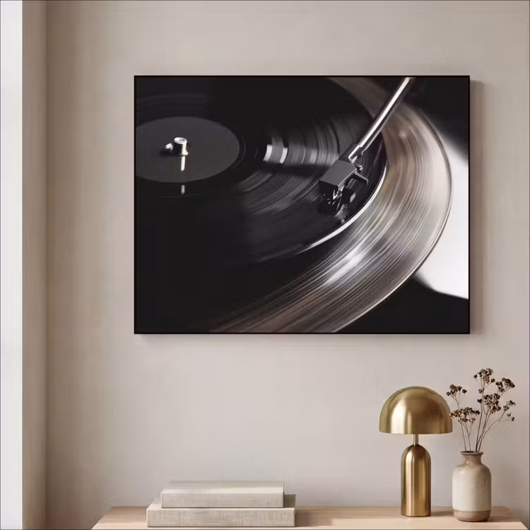 Art Frame - Close-up - Vinylplaat - Platenspeler - Zwart — 5