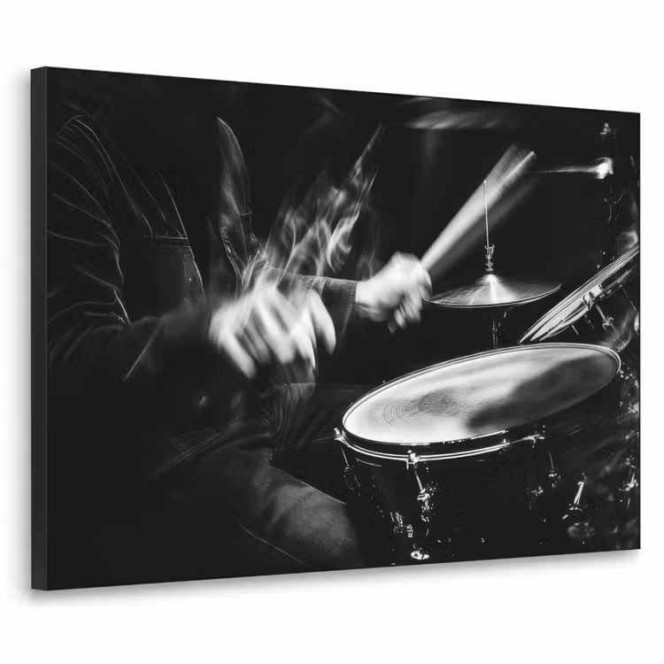 Art Frame - Drummer - Zwart - Drumstel — 1
