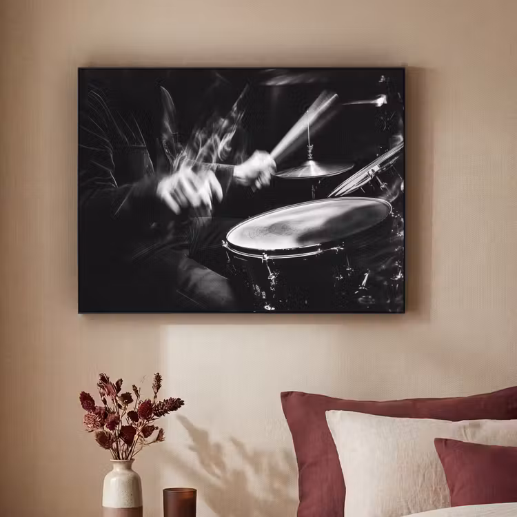 Art Frame - Drummer - Zwart - Drumstel — 3