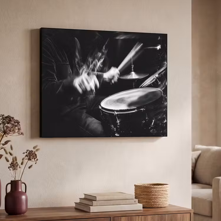 Art Frame - Drummer - Zwart - Drumstel — 7