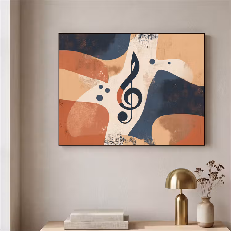 Art Frame - Sleutel - G - Abstract - Beige — 5