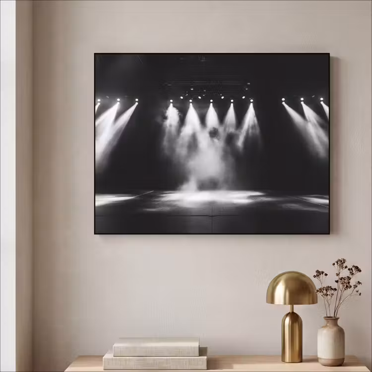 Art Frame - Theaterzaal - Mist - Spotlights - Zwart — 5