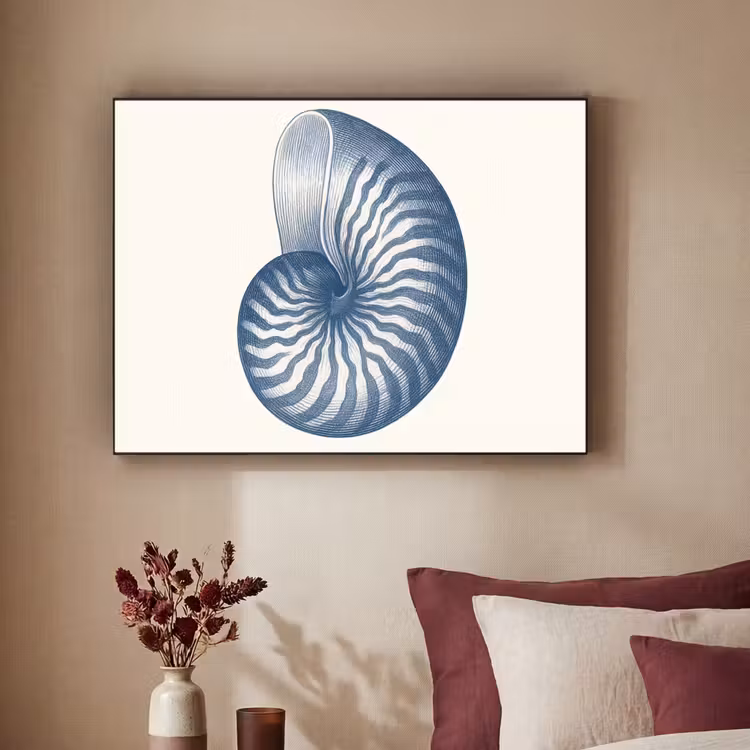 Art Frame - Blauw - Schelp - Spiraal — 3