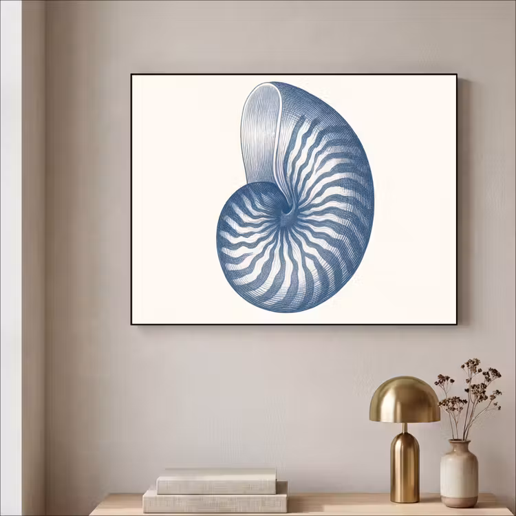 Art Frame - Blauw - Schelp - Spiraal — 5