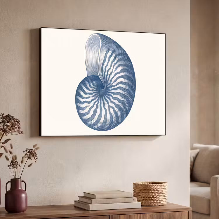 Art Frame - Blauw - Schelp - Spiraal — 7