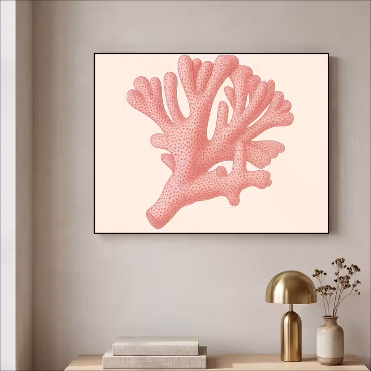 Art Frame - Koraal - Stipjes - Roze — 5