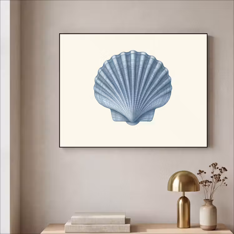 Art Frame - Ribbels - Blauw - Schelp — 5