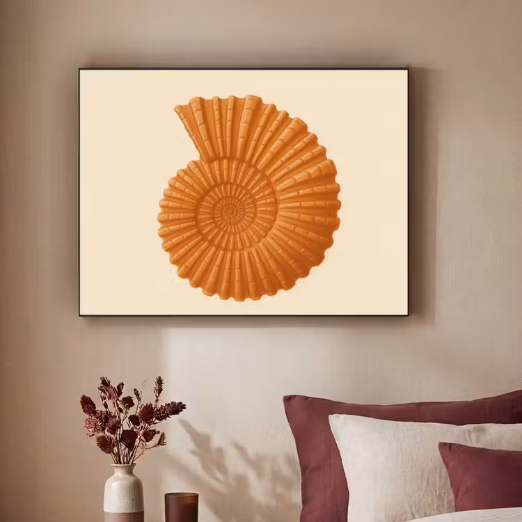 Art Frame - Schelp - Oranje - Ribbels — 3