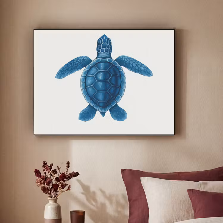 Art Frame - Schildpad - Blauw - Schild — 3