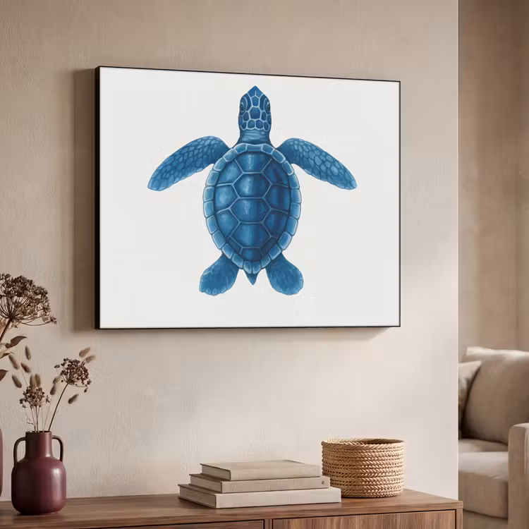 Art Frame - Schildpad - Blauw - Schild — 7