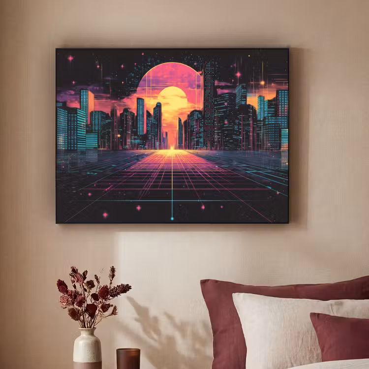 Art Frame - Stad - Gebouwen - Zon - Geel — 3