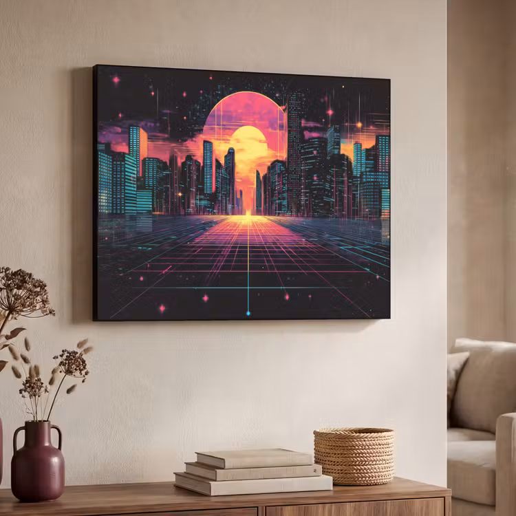 Art Frame - Stad - Gebouwen - Zon - Geel — 7