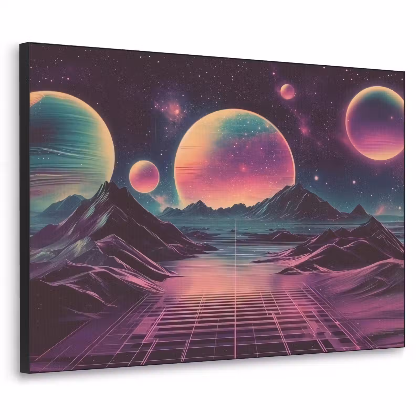 Art Frame - Landschap - Planeten - Horizon - Paars — 1